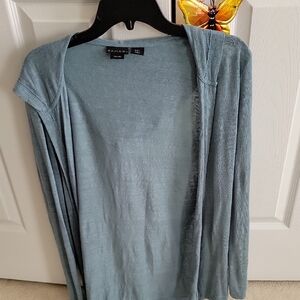 Ara Soft Blue Women's Open Cardigan